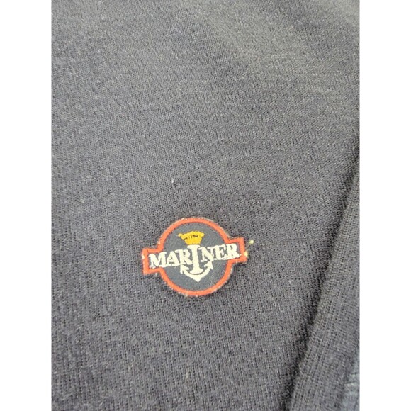 Mariner Sweater Mens 2XL Navy Commando Wool Blend Made in Italy Patches - Picture 6 of 14